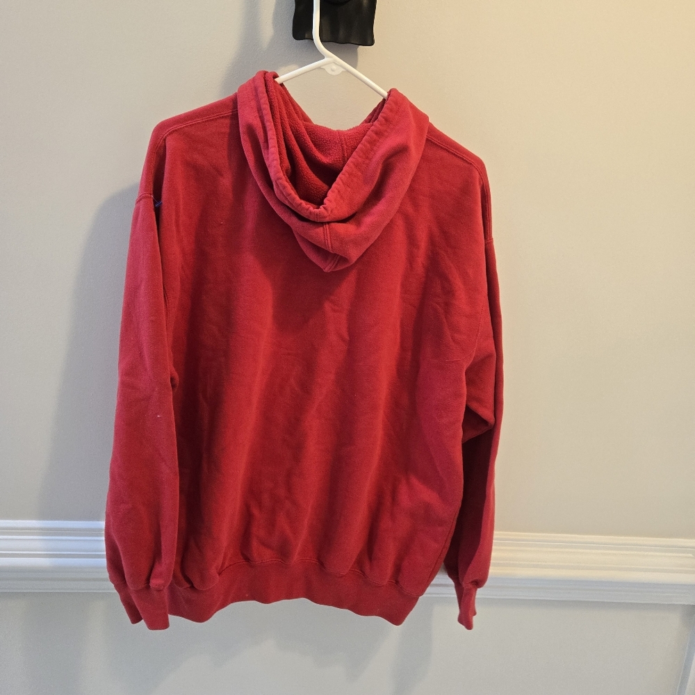 NFL Giants Red Sweatshirt Hoodie Size Large - Picture 2 of 6